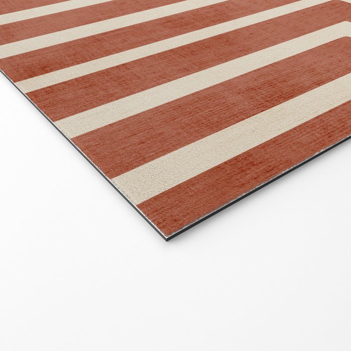 Dark Terracotta Geometric Design Artwork Welcome Mat Gallery Image 2