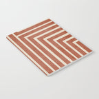 Dark Terracotta Geometric Design Artwork Notebook Gallery Image 2