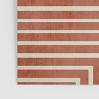Dark Terracotta Geometric Design Artwork Poster Gallery Image 3