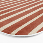 Dark Terracotta Geometric Design Artwork Bath Mat Gallery Image 3