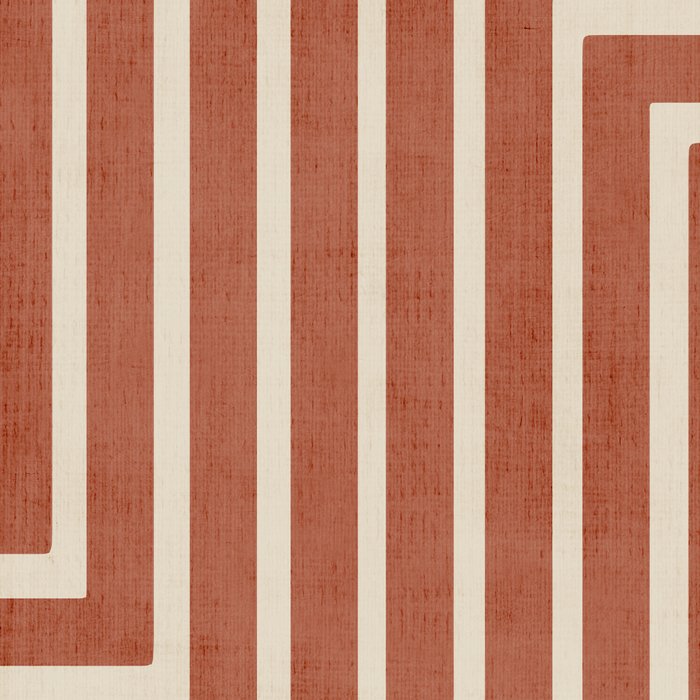 Dark Terracotta Geometric Design Artwork Coffee Mug Gallery Image 2