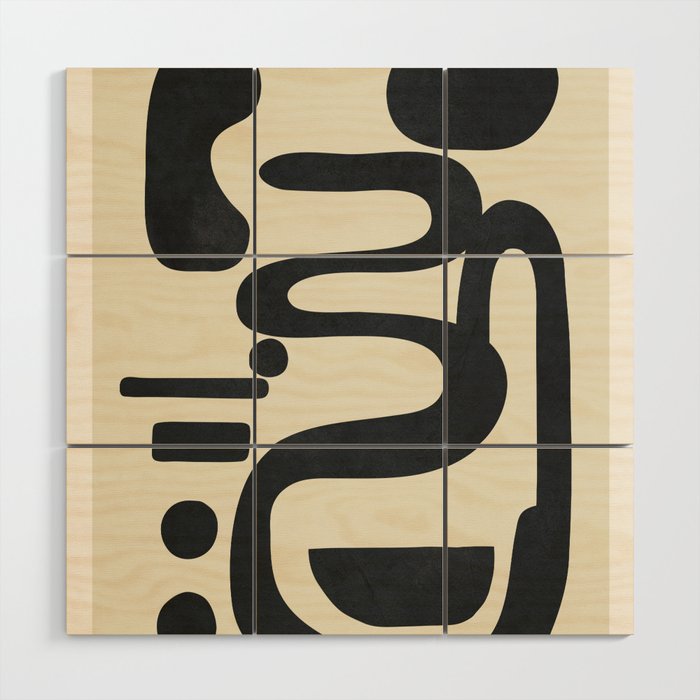 Abstract Colorful Setting 7 Wood Wall Art Gallery Image 1