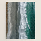 Aerial Coastlines - Modern Ocean Photography Print Jigsaw Puzzle Gallery Image 1