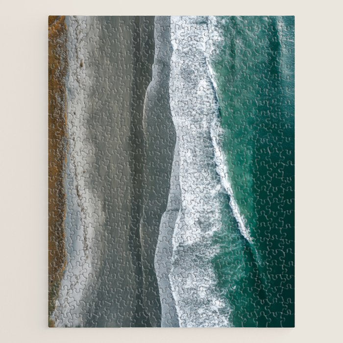 Aerial Coastlines - Modern Ocean Photography Print Jigsaw Puzzle Gallery Image 1