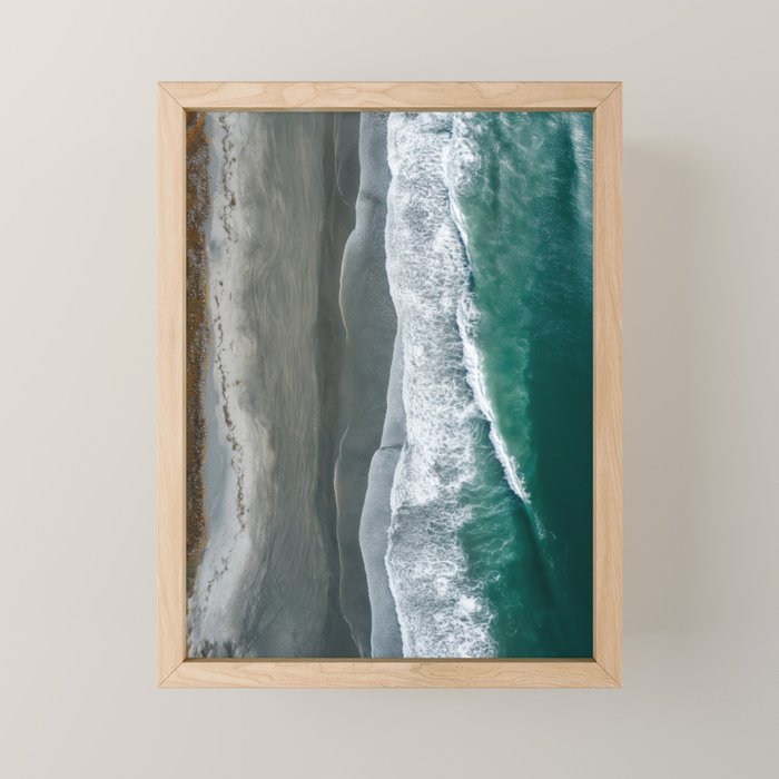 Aerial Coastlines - Modern Ocean Photography Print Mini Art Print