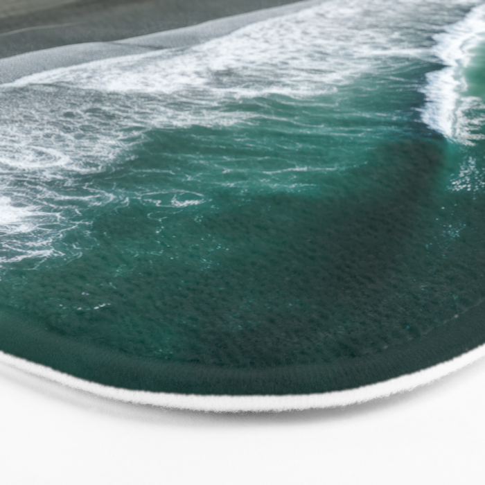 Aerial Coastlines - Modern Ocean Photography Print Bath Mat Gallery Image 3