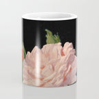 Vintage Botanical Illustration Beautiful Lush Roses Flowers Black Background Coffee Mug Gallery Image 4