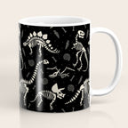 Dinosaur Fossils on Black Coffee Mug Gallery Image 1