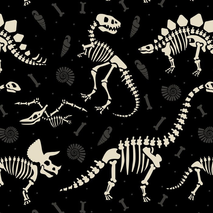 Dinosaur Fossils on Black Coffee Mug Gallery Image 2
