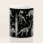 Dinosaur Fossils on Black Coffee Mug Gallery Image 4