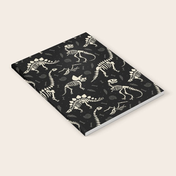 Dinosaur Fossils on Black Notebook Gallery Image 1