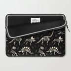 Dinosaur Fossils on Black Laptop Sleeve Gallery Image 2