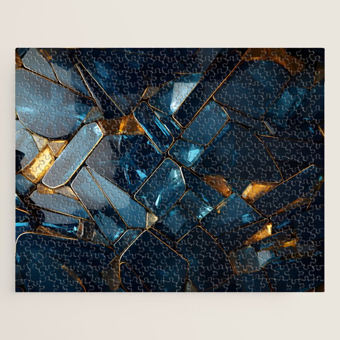 Opulence in Sapphire Blue Jigsaw Puzzle Gallery Image 1