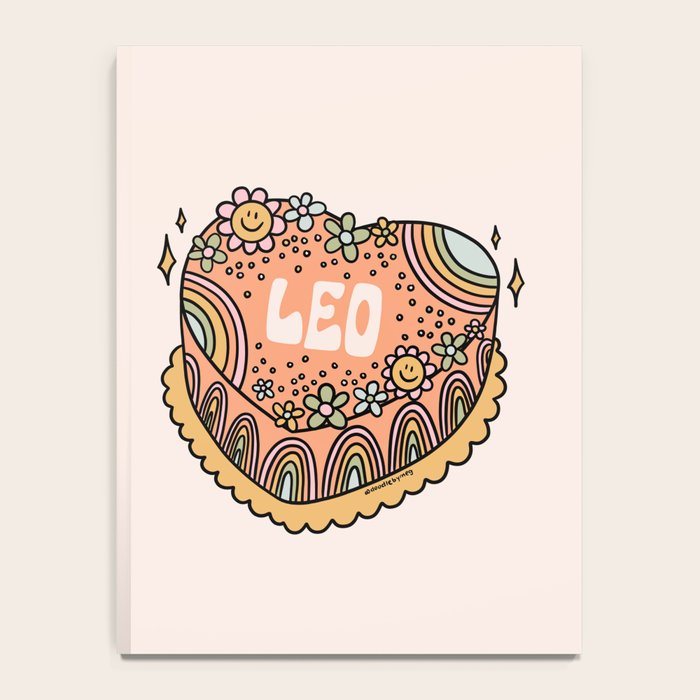Leo Heart Cake Notebook Gallery Image 4