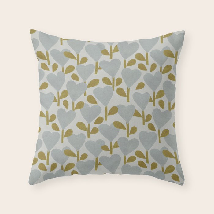 Heart Garden #2 Throw Pillow Gallery Image 6