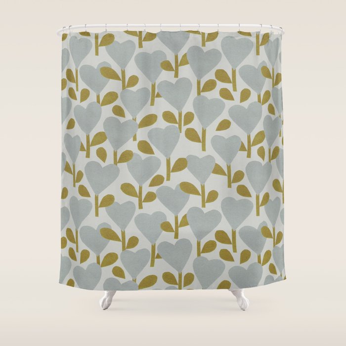 Heart Garden #2 Shower Curtain Gallery Image 1