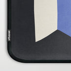 Geometric Vase - White Blue on Dark Laptop Sleeve Gallery Image 3