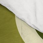 Mid Century Modern Decoration 663 Olive Green and Beige Comforter Gallery Image 4