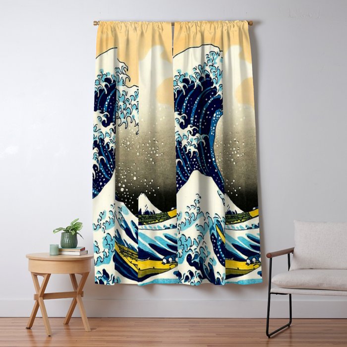 The Great Wave Off Kanagawa,No.3, Window Curtain Gallery Image 1