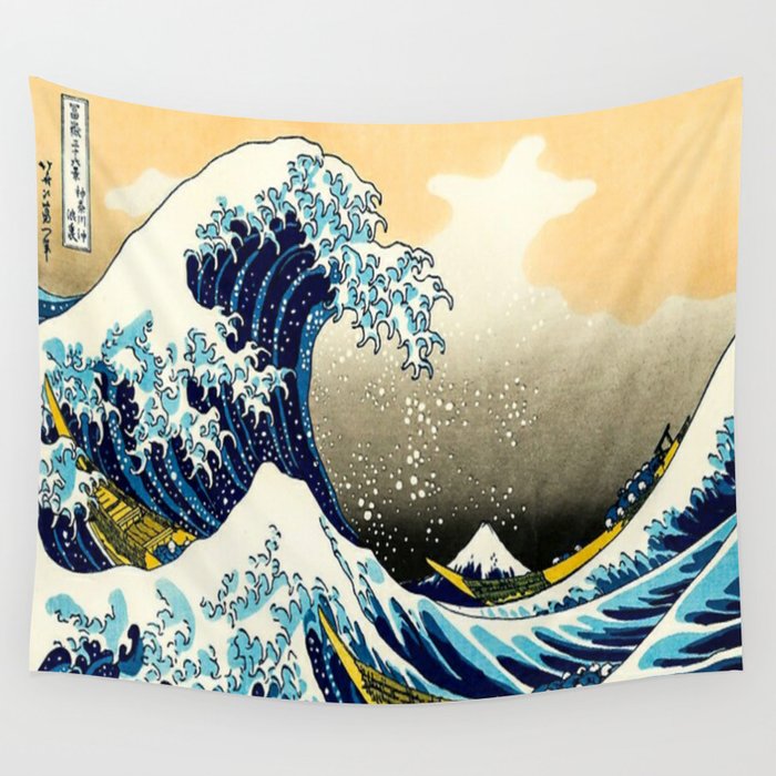 The Great Wave Off Kanagawa,No.3, Wall Tapestry Gallery Image 4