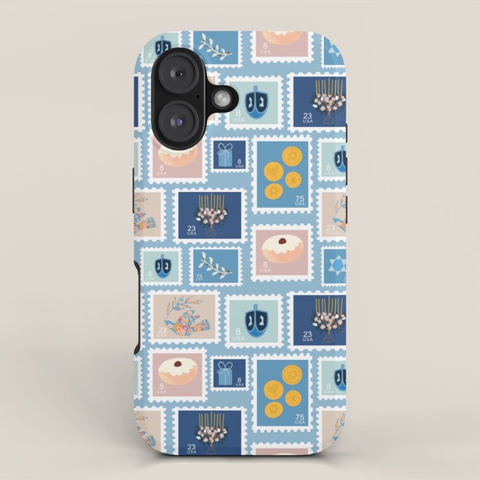 Hanukkah Stamps iPhone Case Gallery Image 1