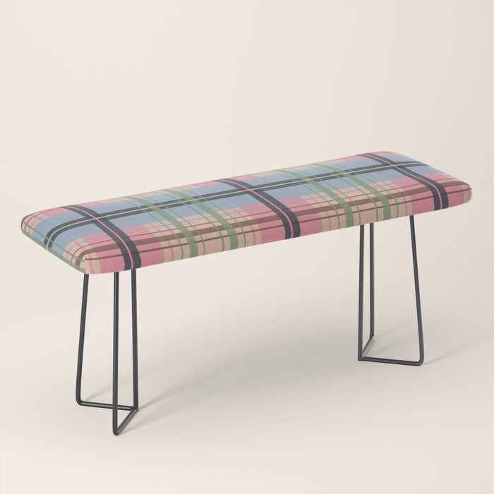 Pastel Tartan Delight Bench Gallery Image 1