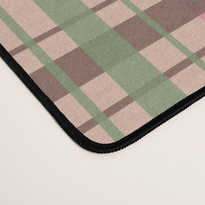 Pastel Tartan Delight Desk Mat Gallery Image 4