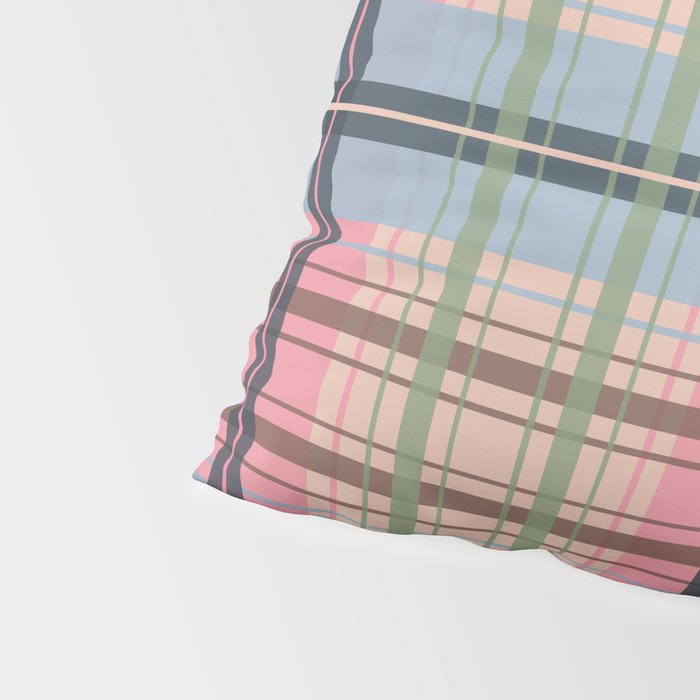 Pastel Tartan Delight Pillow Sham Gallery Image 4