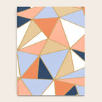 Festive, Geometric Art, Orange, Navy, Blue, Gold, Abstract Art Notebook Gallery Image 4