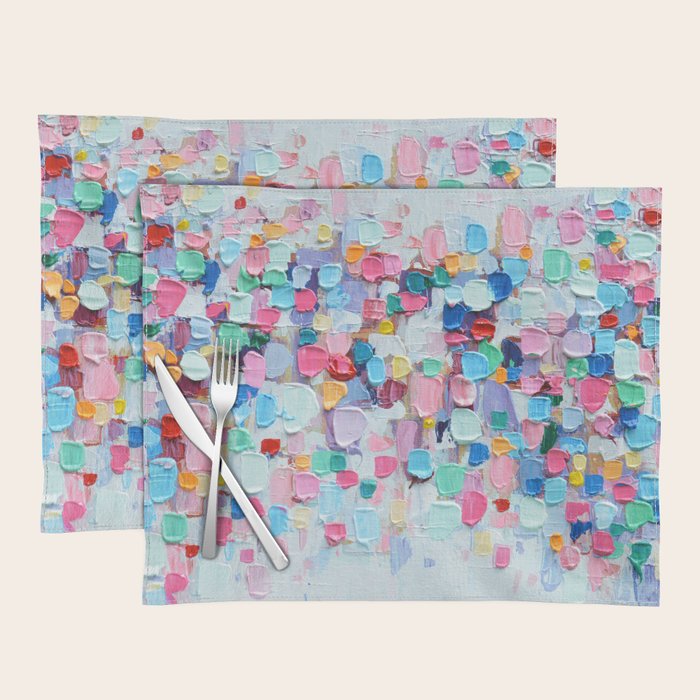 Rainbow Confetti Placemat Gallery Image 1