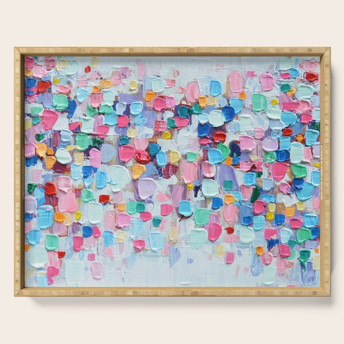 Rainbow Confetti Serving Tray Gallery Image 1