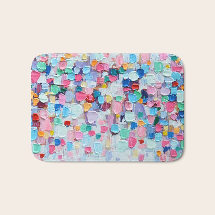 Rainbow Confetti Bath Mat Gallery Image 1