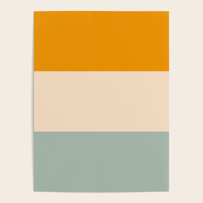 Heracles - Minimal Summer Retro Stripes Poster Gallery Image 4