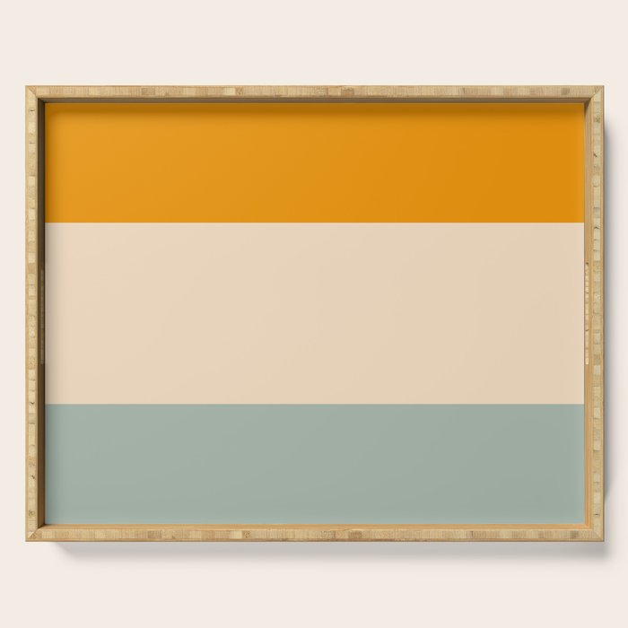 Heracles - Minimal Summer Retro Stripes Serving Tray Gallery Image 1