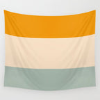 Heracles - Minimal Summer Retro Stripes Wall Tapestry Gallery Image 4