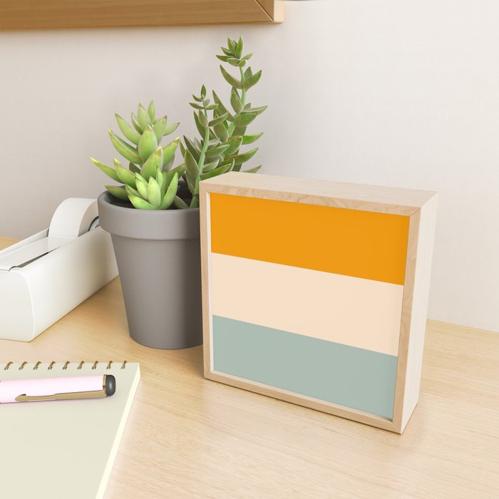 Heracles - Minimal Summer Retro Stripes Mini Art Print Gallery Image 2