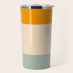 Heracles - Minimal Summer Retro Stripes Travel Mug Gallery Image 1