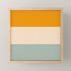 Heracles - Minimal Summer Retro Stripes Mini Art Print Gallery Image 1