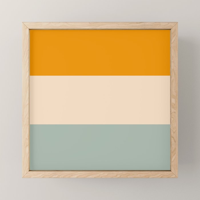Heracles - Minimal Summer Retro Stripes Mini Art Print Gallery Image 1