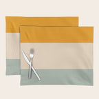 Heracles - Minimal Summer Retro Stripes Placemat Gallery Image 1
