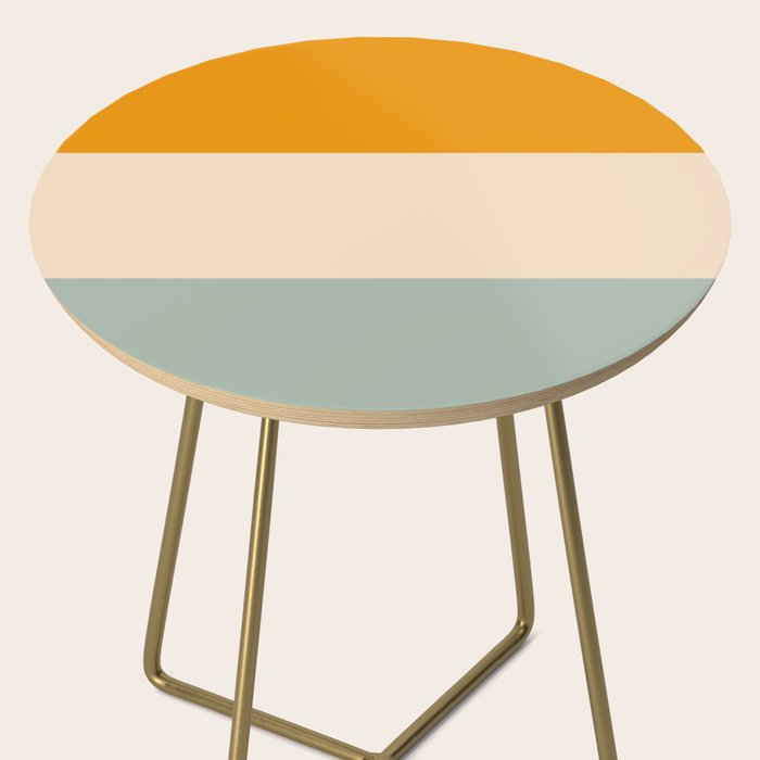 Heracles - Minimal Summer Retro Stripes Side Table Gallery Image 2