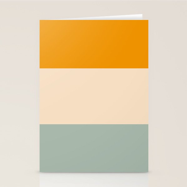 Heracles - Minimal Summer Retro Stripes Stationery Card Gallery Image 2