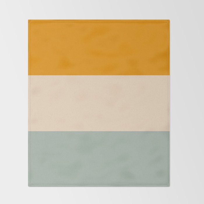 Heracles - Minimal Summer Retro Stripes Throw Blanket Gallery Image 2