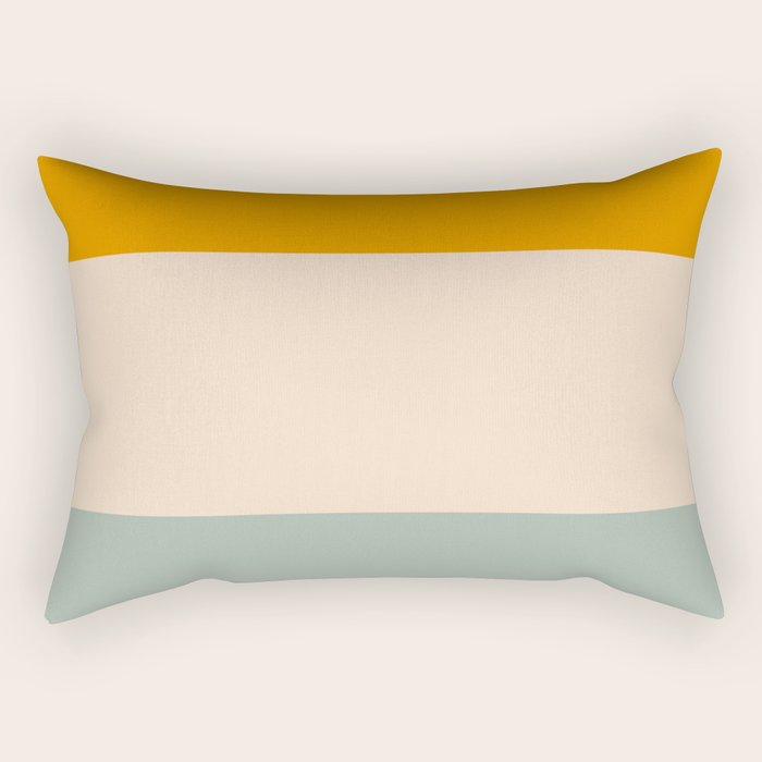 Heracles - Minimal Summer Retro Stripes Rectangular Pillow Gallery Image 2