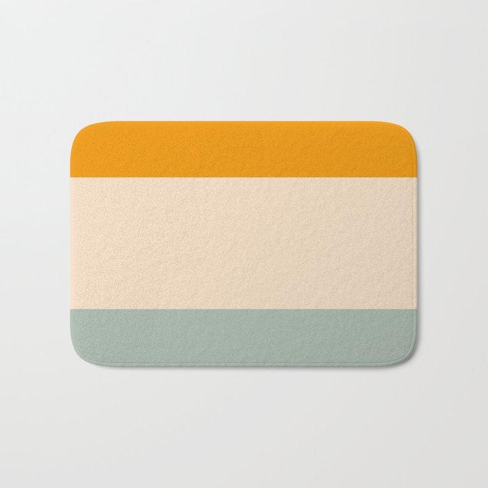 Heracles - Minimal Summer Retro Stripes Bath Mat Gallery Image 1