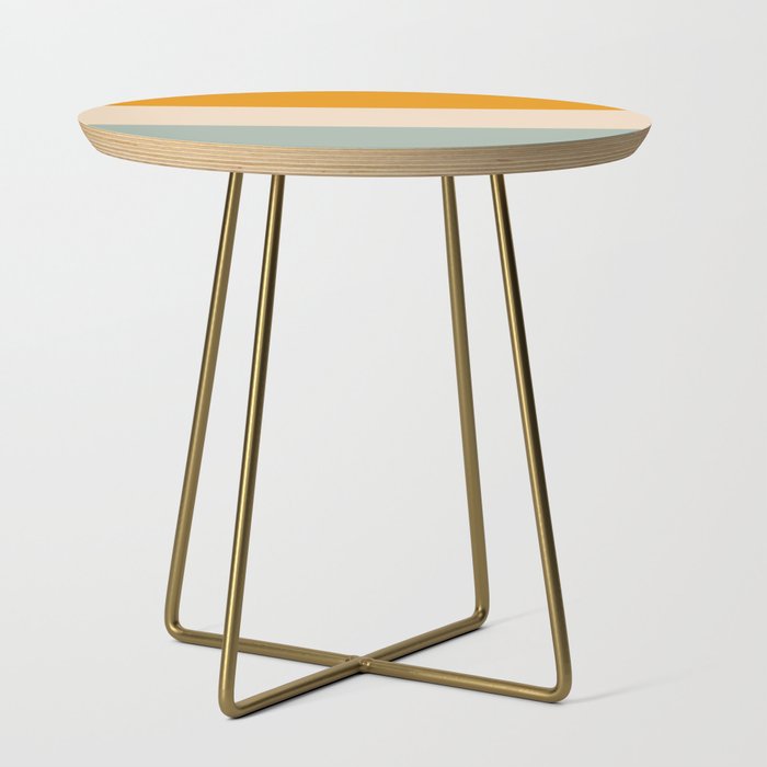 Heracles - Minimal Summer Retro Stripes Side Table Gallery Image 1
