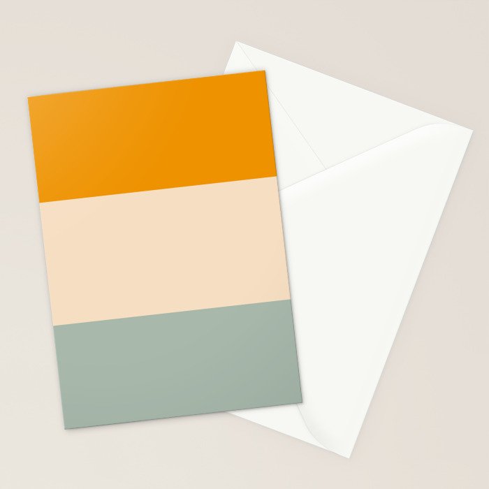 Heracles - Minimal Summer Retro Stripes Stationery Card Gallery Image 2