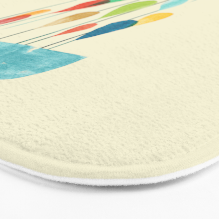 cloudy with a chance of rainbow Bath Mat Gallery Image 3