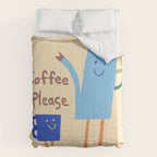 coffee please Comforter Gallery Image 6