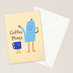 coffee please Stationery Card Gallery Image 2